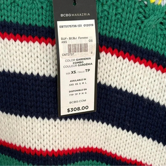 BCBG NWT Colorblock Knit Sweater Dress Oversized Fit XS - Picture 4 of 9